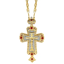 Europe and America Religion Christian Necklace Good Friday Jesus Cross Pendant Long Chains Religious Faith Jewelry God Gifts