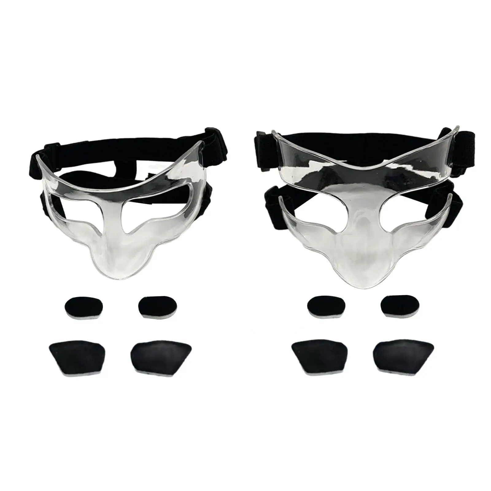 

Clear Basketball Mask Face Shield Mask Accessories Shatterproof Protective Facial Cover Nose Guard Protection for Boxing Men