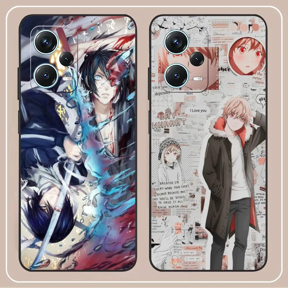 Noragami Phone Case For Redmi Note 13 Pro Plus 12 11 A3X A1 A2 13C 12C Black Cover