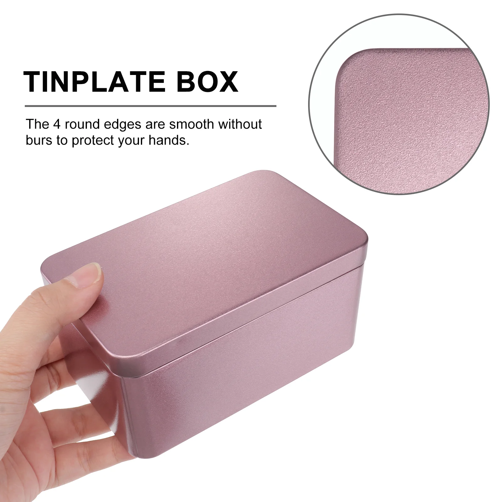 

Tea Storage Iron Box Tinplate Candies Organizer Home Holiday Gift Decoration Portable Container Basic