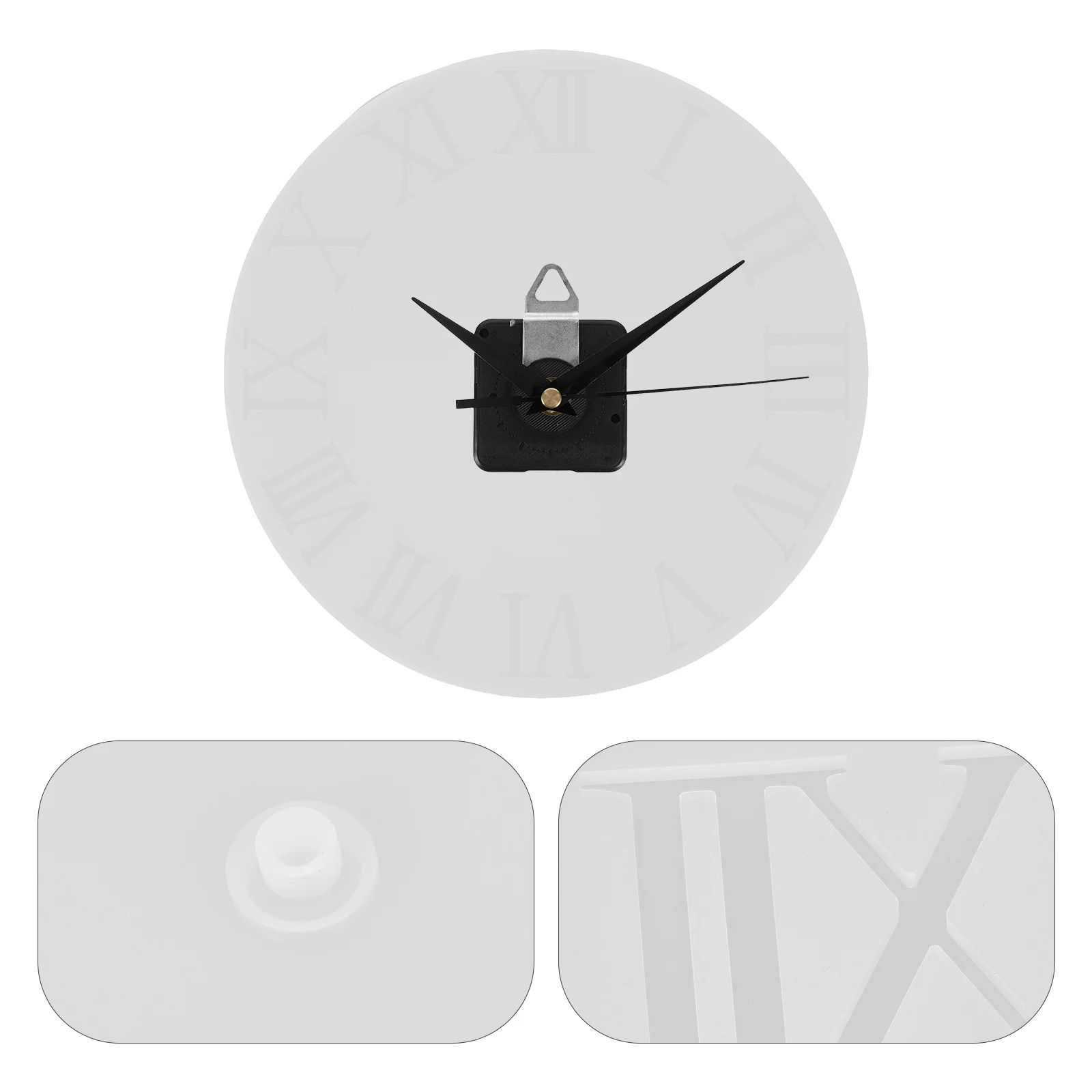 

1pcs Silicone Resin Clock Mold Round Diy Wall Clock Molds For Epoxy Casting Home Office Kids Room Decor Jewelry Craft Making