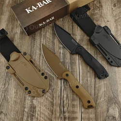 BK18 Hunting Fixed Blade Knife D2 Blade Nylon Glass Fibre Handle with Kydex Sheath Outdoor Camping Tactical Pockt Tool Gift