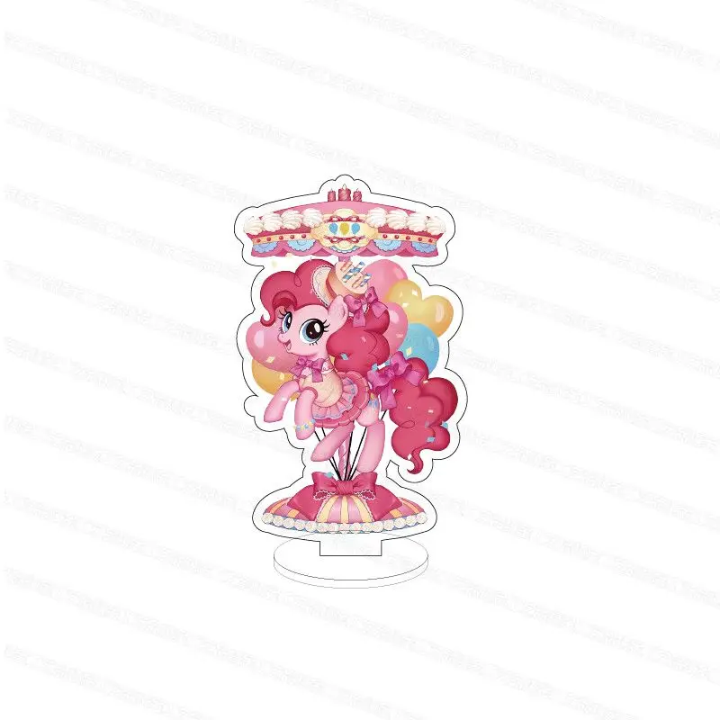 My Little Pony Twilight Sparkle Pinkie Pie อะนิเมะอุปกรณ์ต่อพ่วงการ์ตูนสร้างสรรค์อะคริลิคใสเดสก์ท็อปเครื่องประดับตกแต่ง