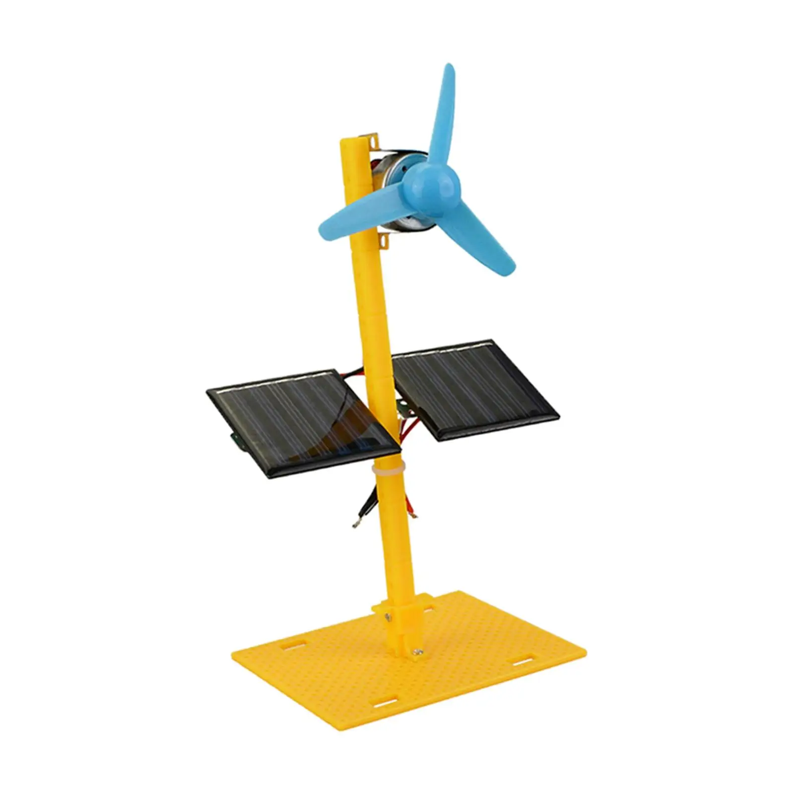 Education DC Motor Physical Circuit Kit DC Motor Learning Gadge Propeller Solar Fans Panel Kit for Classroom Kids Children