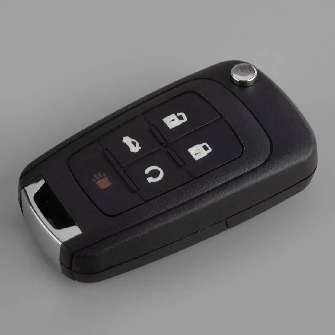 

Чехол для автомобильного ключа с 5 кнопками, держатель для брелока, корпус для ключа, подходит для Chevrolet Impala Camaro GMC Terrain Buick LaCrosse Encore