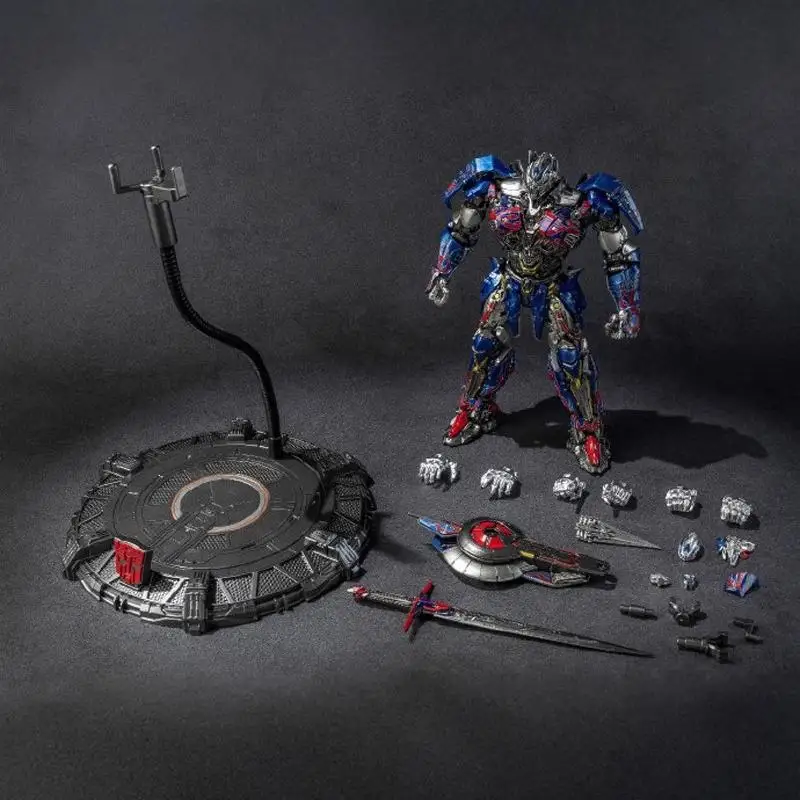 Transformers Optimus Prime Abs Material With Bracket Movie Character Figurine Model Desktop Ornament Collection Kids Toys Gifts