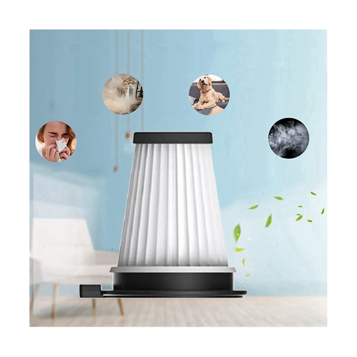 Filtro Hepa de repuesto de 4 Uds apto para accesorios de aspiradoras inalámbricas