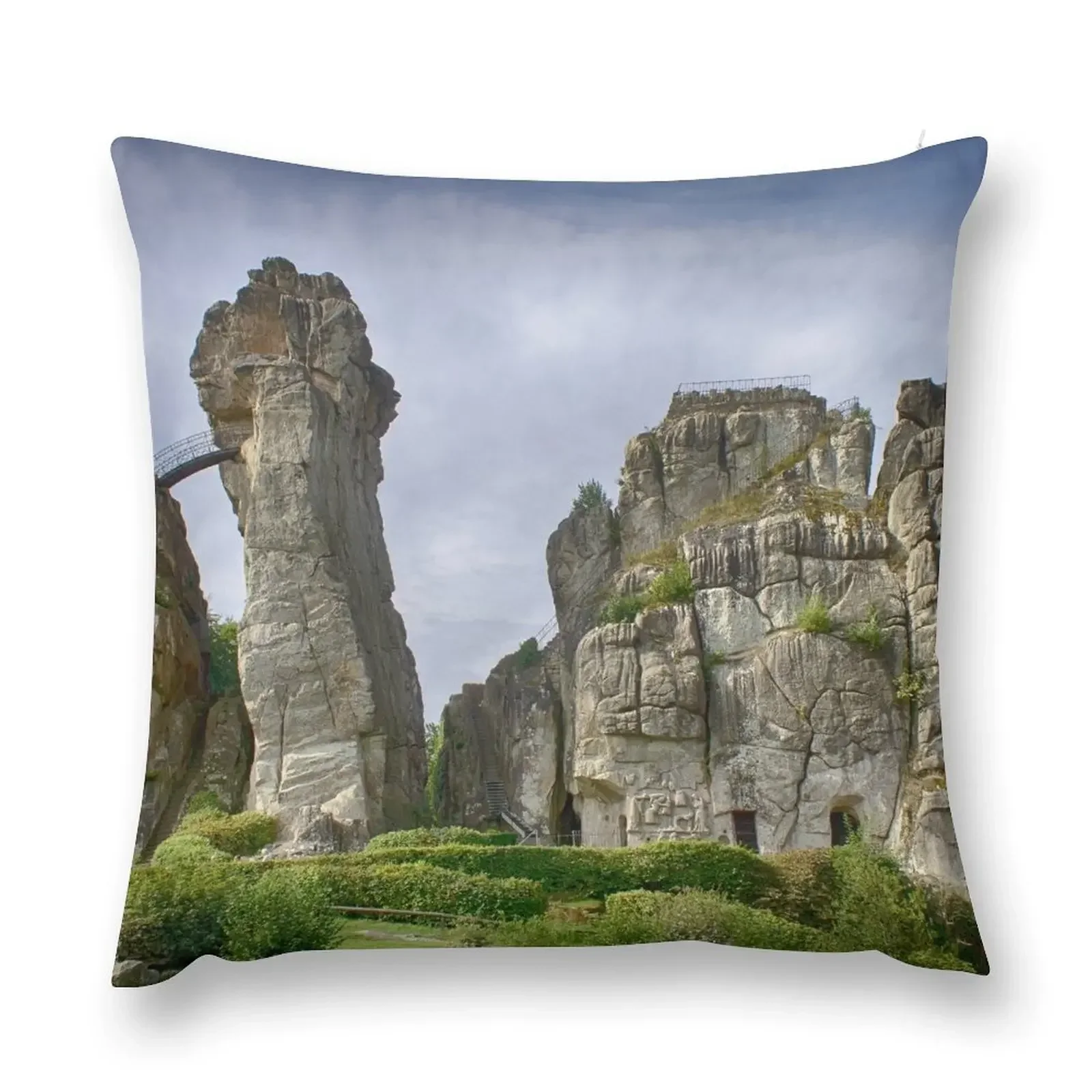 

Externsteine In Teutoburg Forest, Germany Throw Pillow Cushion Covers For Living Room Pillowcase pillow