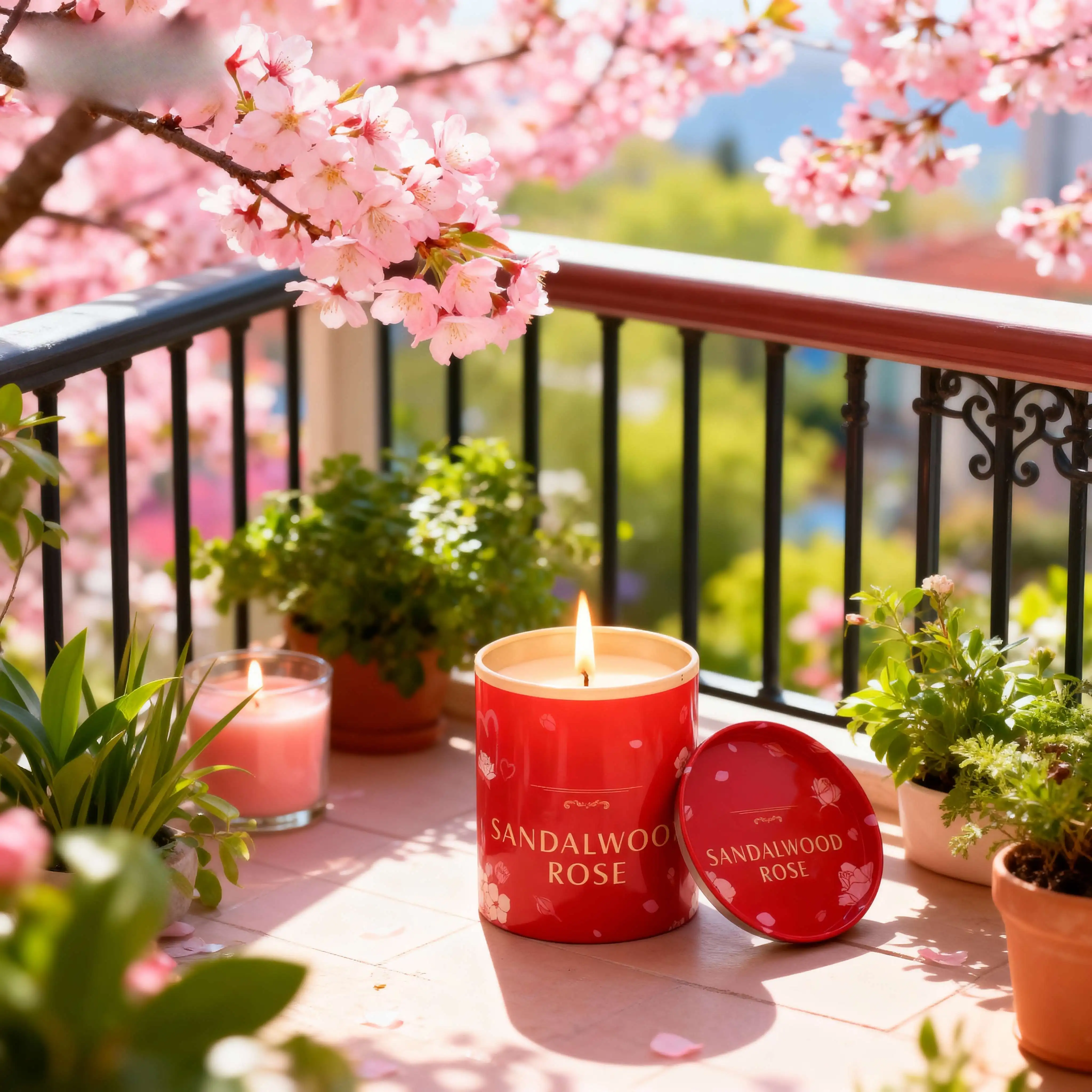 

Deluxe Scented Candle Lady Gift Unique Natural Ingredients Elegant Packaging Bathtub Hot Spring Valentine Mother's Day Holiday