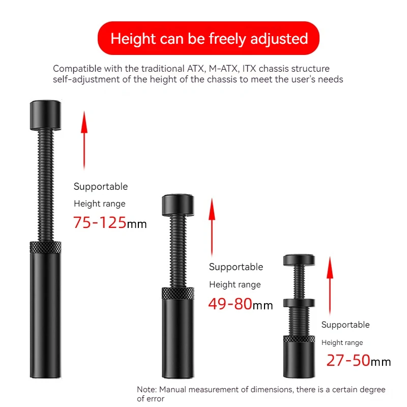 TEUCER VC-16 foulant Carte GPU Titulaire Vertical Télescopique Rotatif Stand Magnétique invite ket Vidéo Porte-Carte