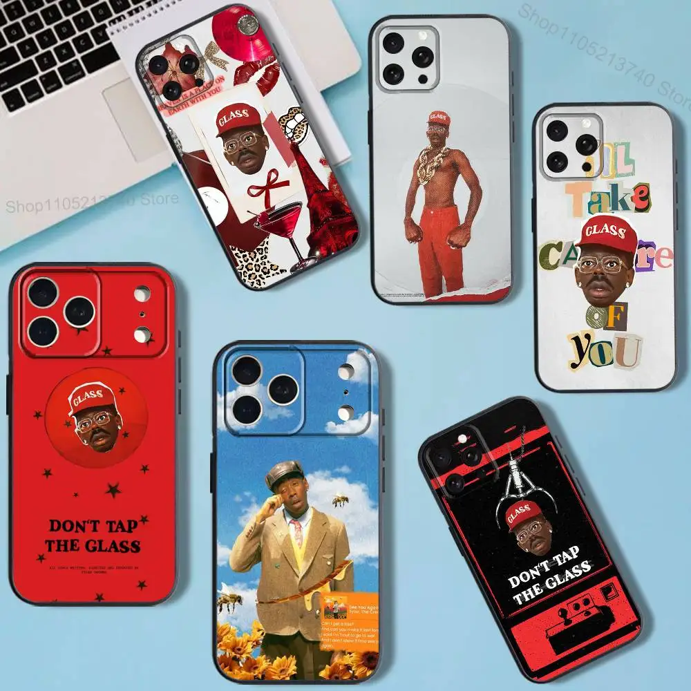

Tap the Glass T- Tyler Don t Phone Case For iPhone 11,12,15,16,17,13,14,Pro,Max,Plus,E,Mini,Air,SE4 Black Soft Box