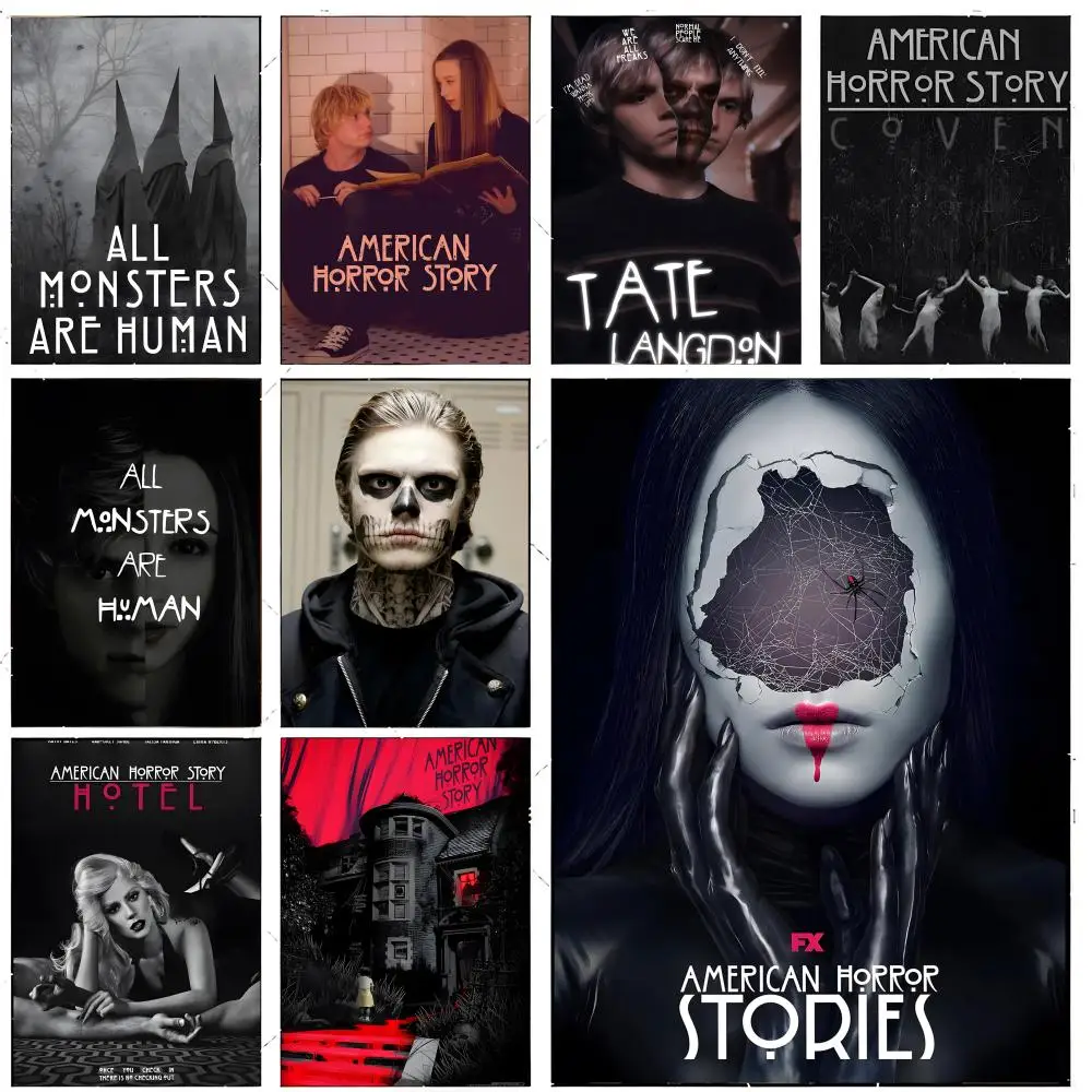horror tv series decor A-American Horror Story Poster Premium Decor Art & Gift for Household Lounge Home Ornaments