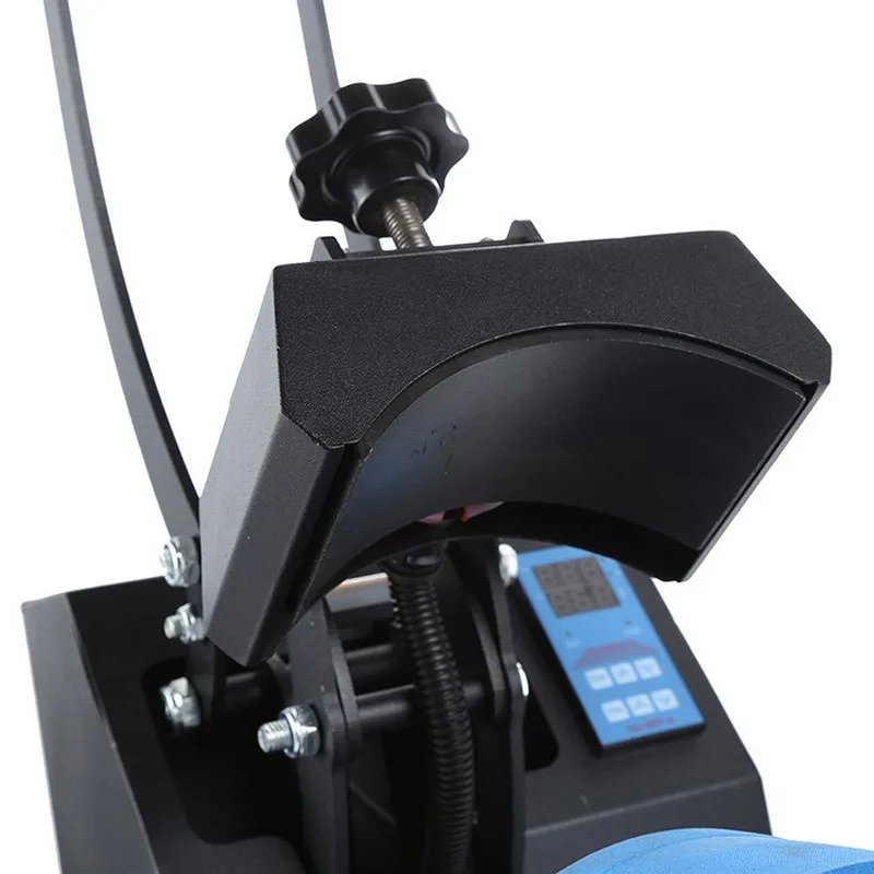 Immagine 7: Macchina per Stampa a Trasferimento Termico per Cappelli, Pressa a Caldo per Cappelli da Golf, Attrezzatura per Etichette Termoadesive Fai-da-Te