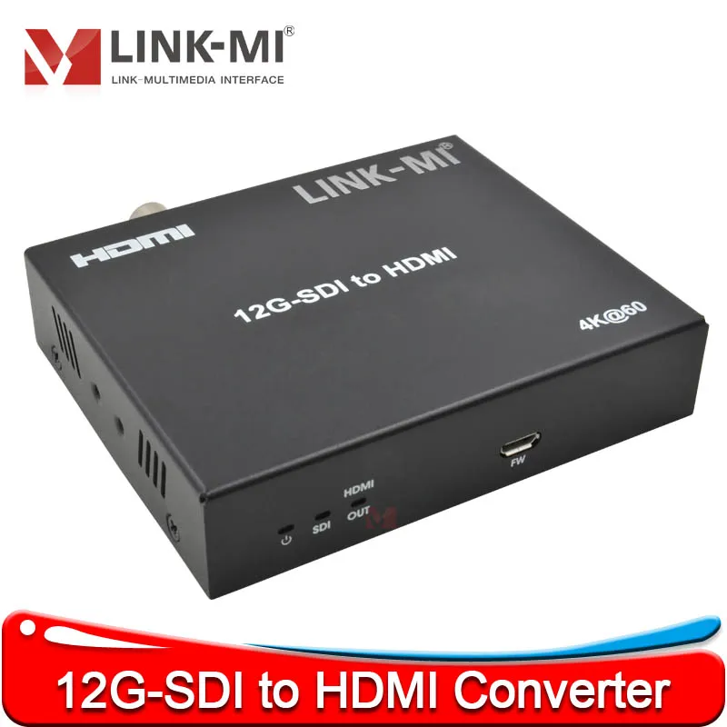 80M 12G SDI to HDMI Converter 4K SDI to HDMI 6G 120M 3G SDI to HDMI Resolution up to 4K@60Hz with Downscaler Function