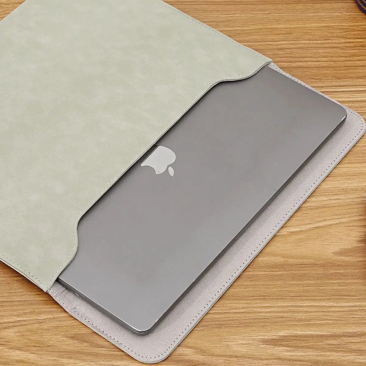 Funda para portátil para (MacBook Mac Book iPad) Air M1 M2 13 3 14 2 15 6 16 Pro 12 9 11 pulgadas funda de cuero PU mate