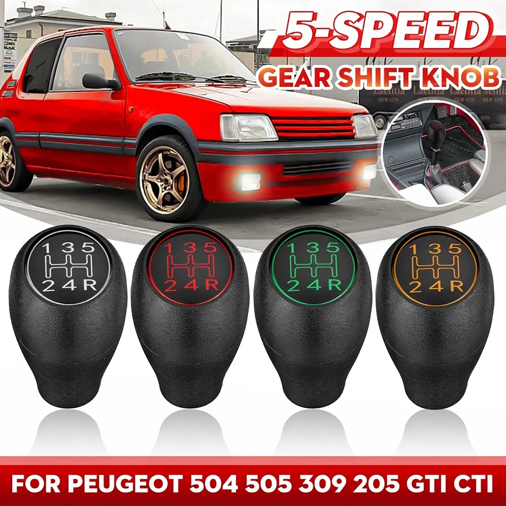 Ручной рычаг переключения передач, 5 скоростей, ручка для Peugeot 504 505 309 CTI, серебристый АБС-пластик