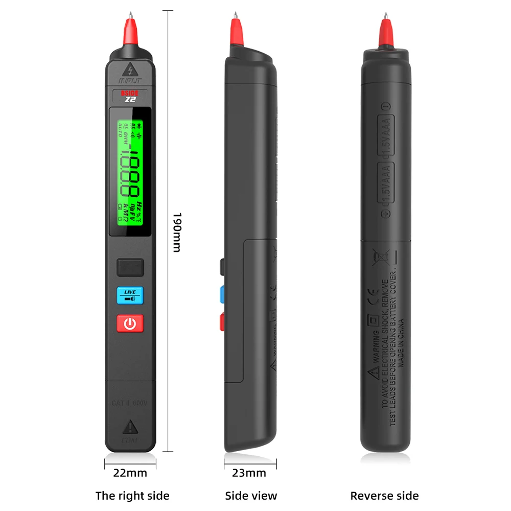 Z2 Voltage Tester Pen 12V-300V Non-Contact Detection Leakage Live Wire Breakpoint Finder Portable Household Voltage Meter