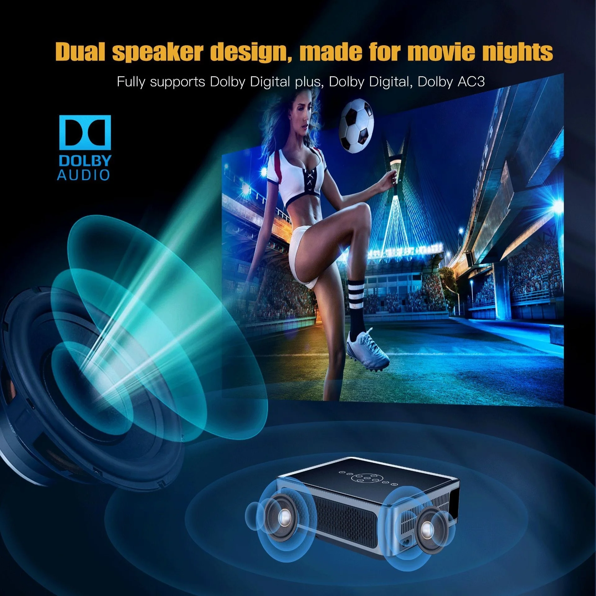 جهاز عرض XNANO بدقة 1080P أصلي - مراجعة Home Cinema Led Projector وسعره