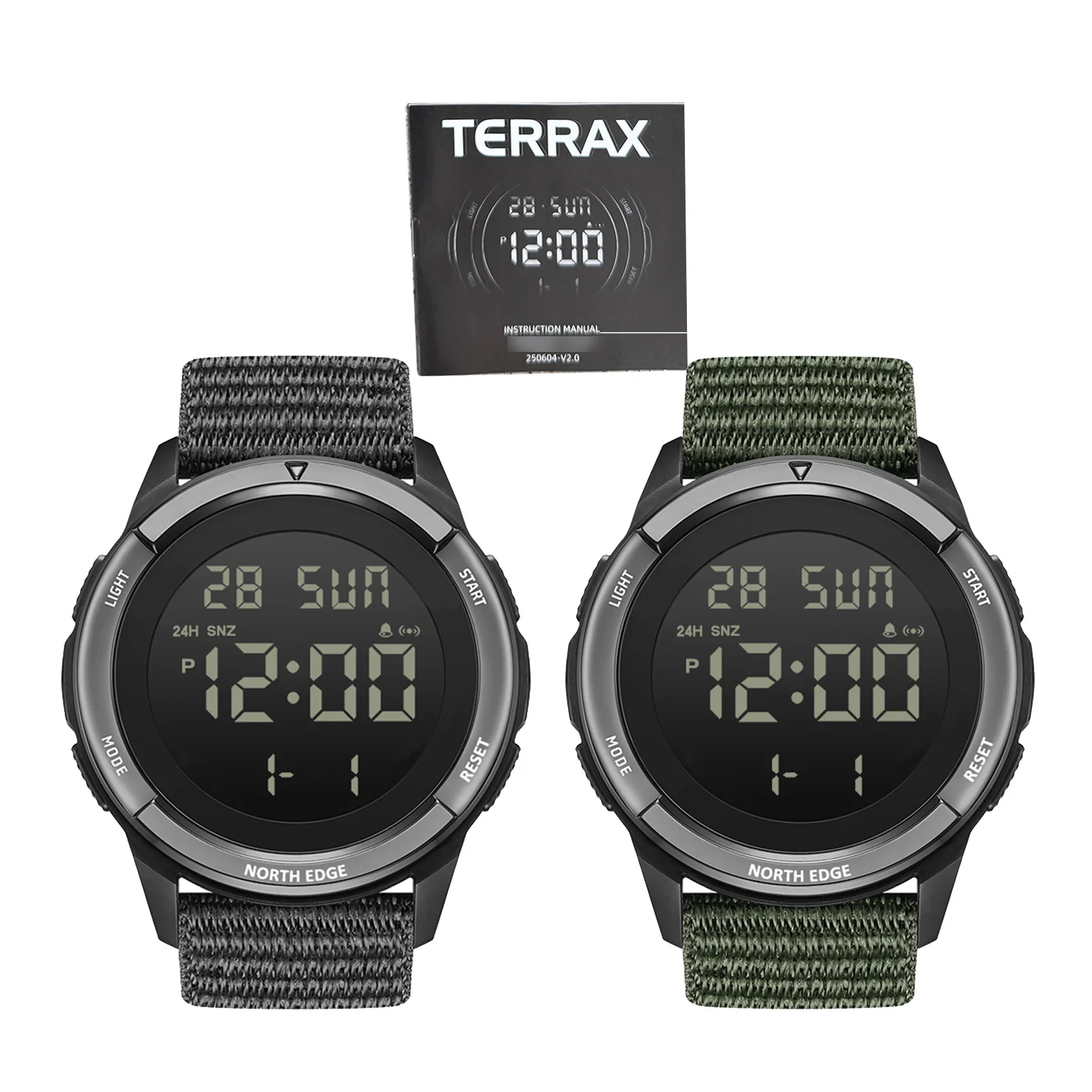 Sport Watch for Outdoors 50M Rainproof Digital Sports Watches with LED Backlight Digital Sports Watch