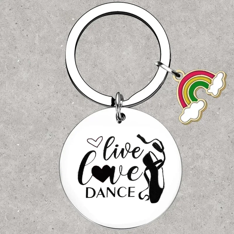 Hot Dance lover gift Keychain dancing girls inspirational Gifts Key Rings daughter sister best friend birthday Gifts