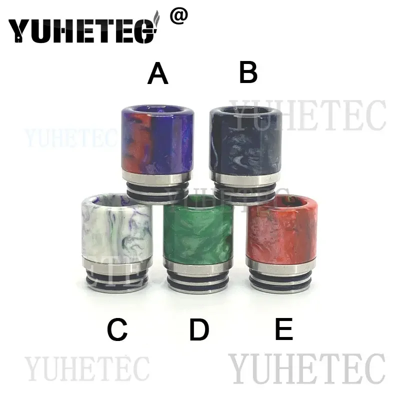 Embout de goutte à goutte en résine d'acier inoxydable, accessoire précieux, couvercle d'embouts de connecteur MTL RTA, TFV8, TFV12, 810, 1PC