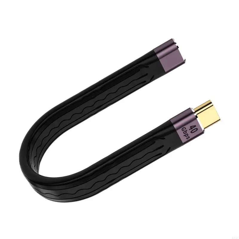 R53C 40Gbps Extension Cable PD 100W Fast Charging Type C Female to Type C Male Cable Cable USB C Data Cable for Laptop