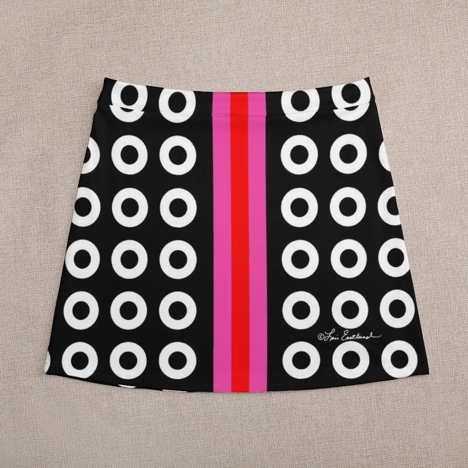 Dots and Stripes Mini Skirt clothes 90s vintage clothes skirts skirts for womans