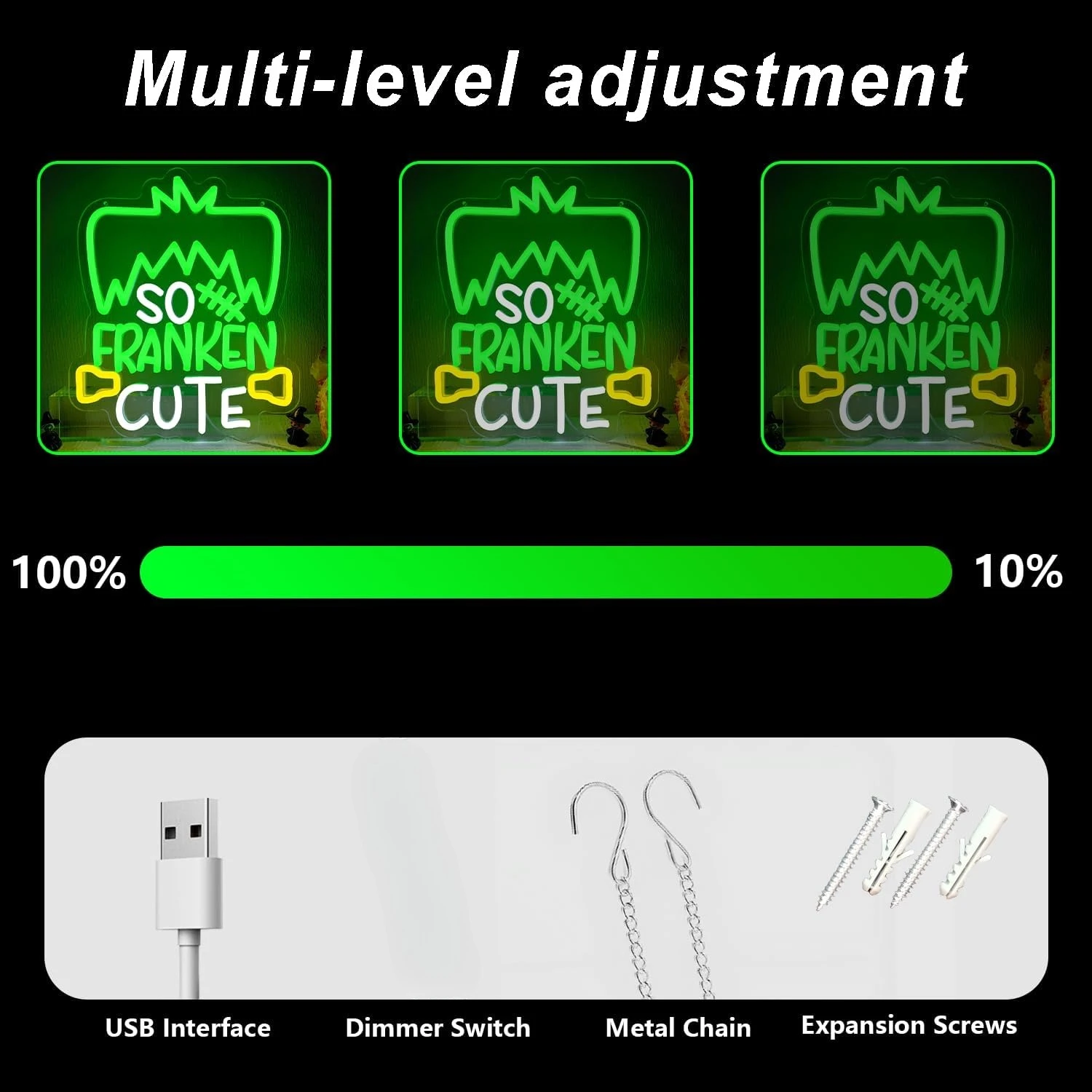 هالوين LED النيون تسجيل USB عكس الضوء ضوء النيون تسجيل ل غرفة نوم غرفة معيشة حفلة عيد ميلاد هدية جدار ديكور #3
