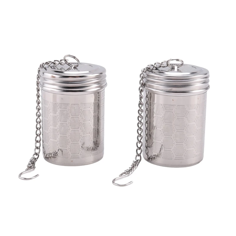 Tea Infusers Tea Filter For Loose Tea 2 Pack Stainless Steel Loose Leaf Tea Steeper Extra Fine Mesh Tea Balls With Drip Dray