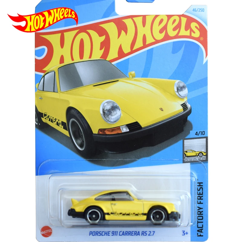 2024B Original Hot Wheels Car Porsche 911 Carrera RS 2.7 Kids Toys for Boys 1/64 Diecast Model Vehicle Juguetes Collector Gift