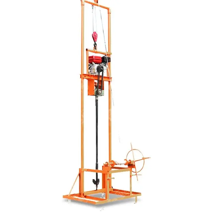 แท่นขุดเจาะน้ำบาดาลดีเซลแบบปรับแต่งได้ ความลึก 80 เมตร กำลังขุดเจาะสูง พกพาสะดวก ใช้งานได้หลากหลาย