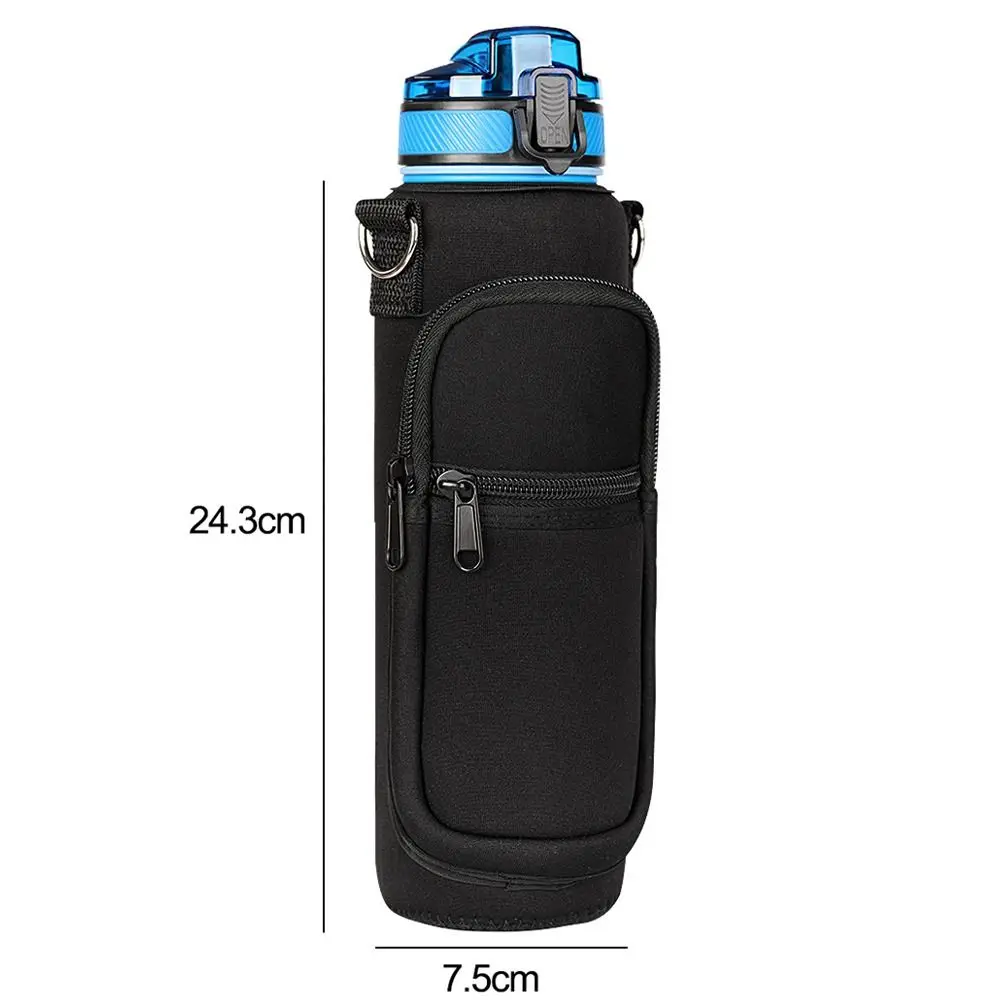 キャンプ用品 調節可能なストラップ付き 携帯電話ホルダー ボトルケース カップスリーブ 断熱バッグ 水筒カバー