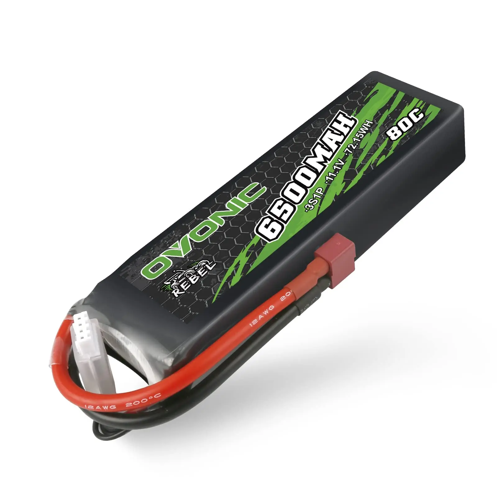 OVONIC Lipo Batteria 3S 11.1 V 6500 mAh 80C Deans T Connettore Custodia rigida per FPV RC Aereo Auto Evader BX Quadcopter Elicottero