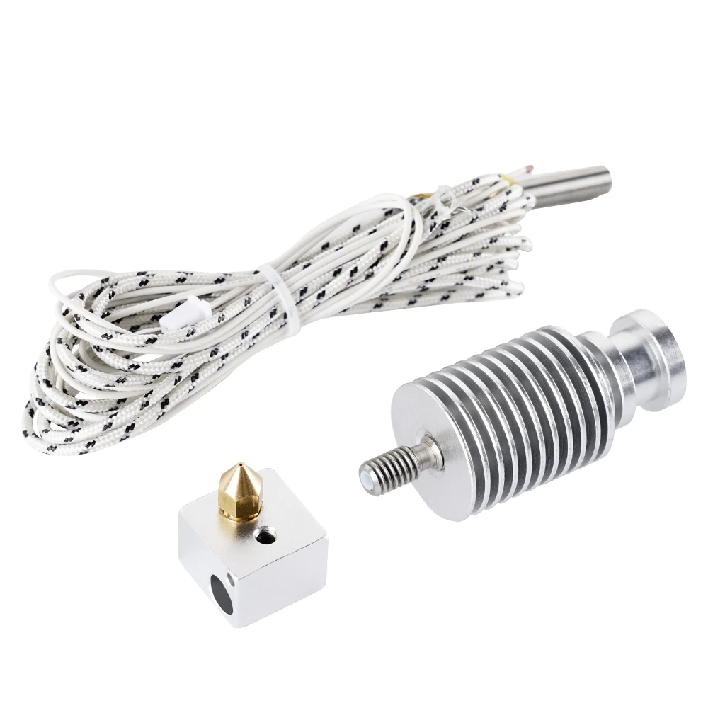 3D Printer J-Head Hotend for KP3S Extruder for 1.75mm Filament Block Thermistors Bowden Hotend Kit MK8 Nozzle