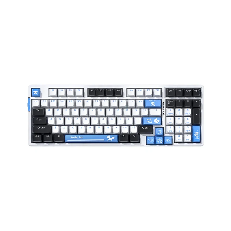 Teclado mecânico sem fio VGN V98 Pro V2 PBT RGB teclado para jogos de escritório