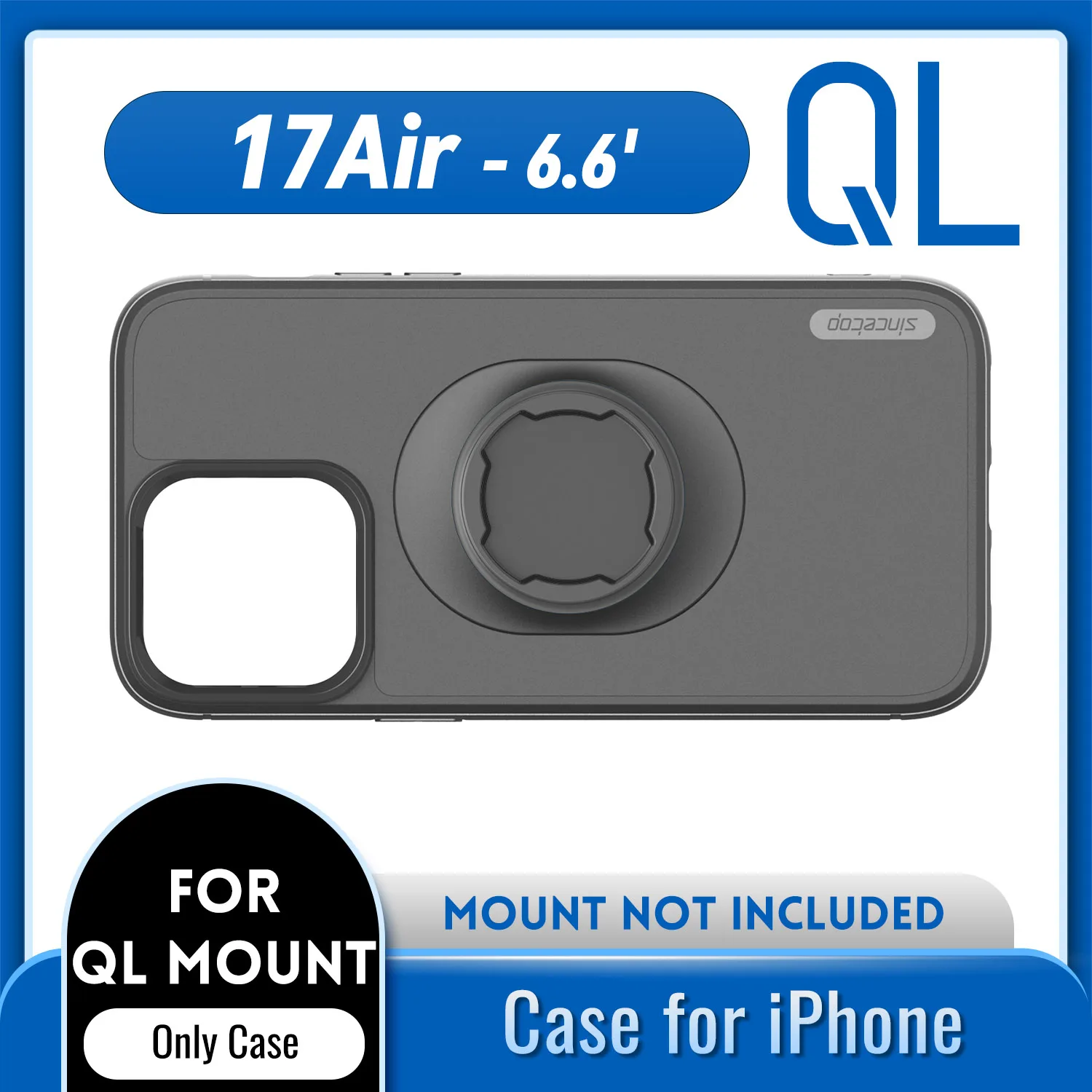 Lock-in Design Case voor iPhone 17/16/15/14/13/12/11/X/8/7 Pro/Plus/Max/Mini/SE voor Quad-stijl Fiets/Motorfiets/Auto Mount Houder