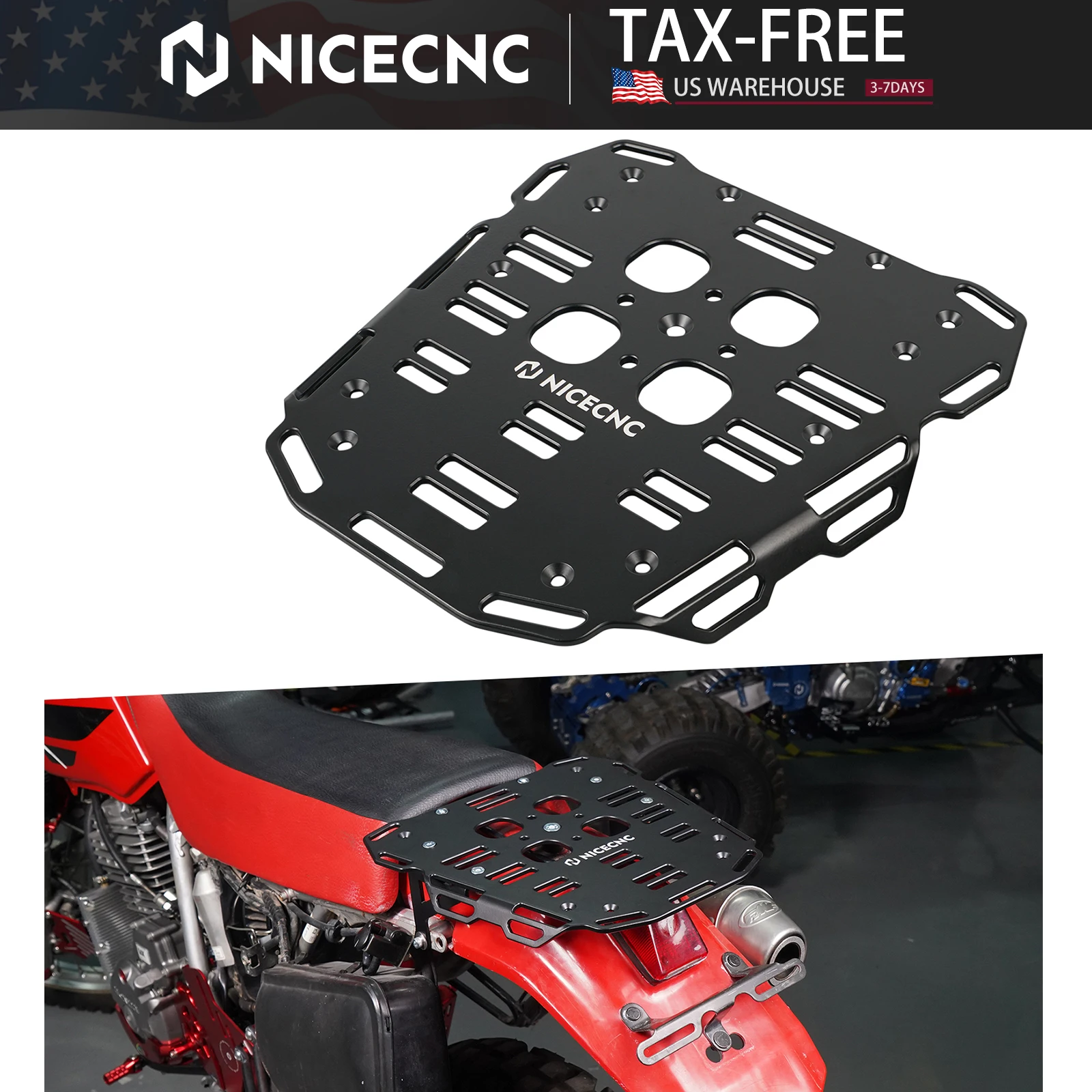 

2025 2024 For Honda XR650L 1993-2025 2024 2023 2022 2021 XR 650L Motorcycle Rear Luggage Rack Cargo Rack Top Case Soft Luggage