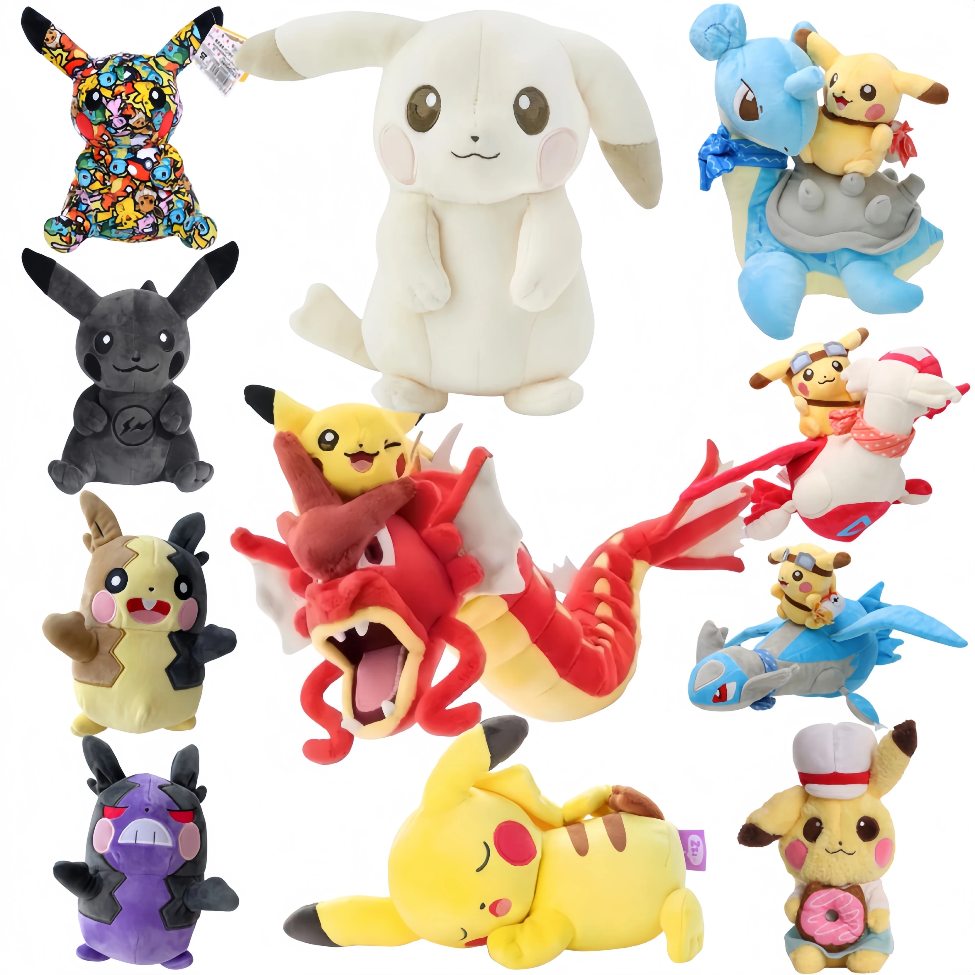 

Pokemon Pokopia Light Color Pikachu Plush Toy Game Character Pikachu Riding Gyarados Lapras Latios Latias Peluche Morpeko Doll