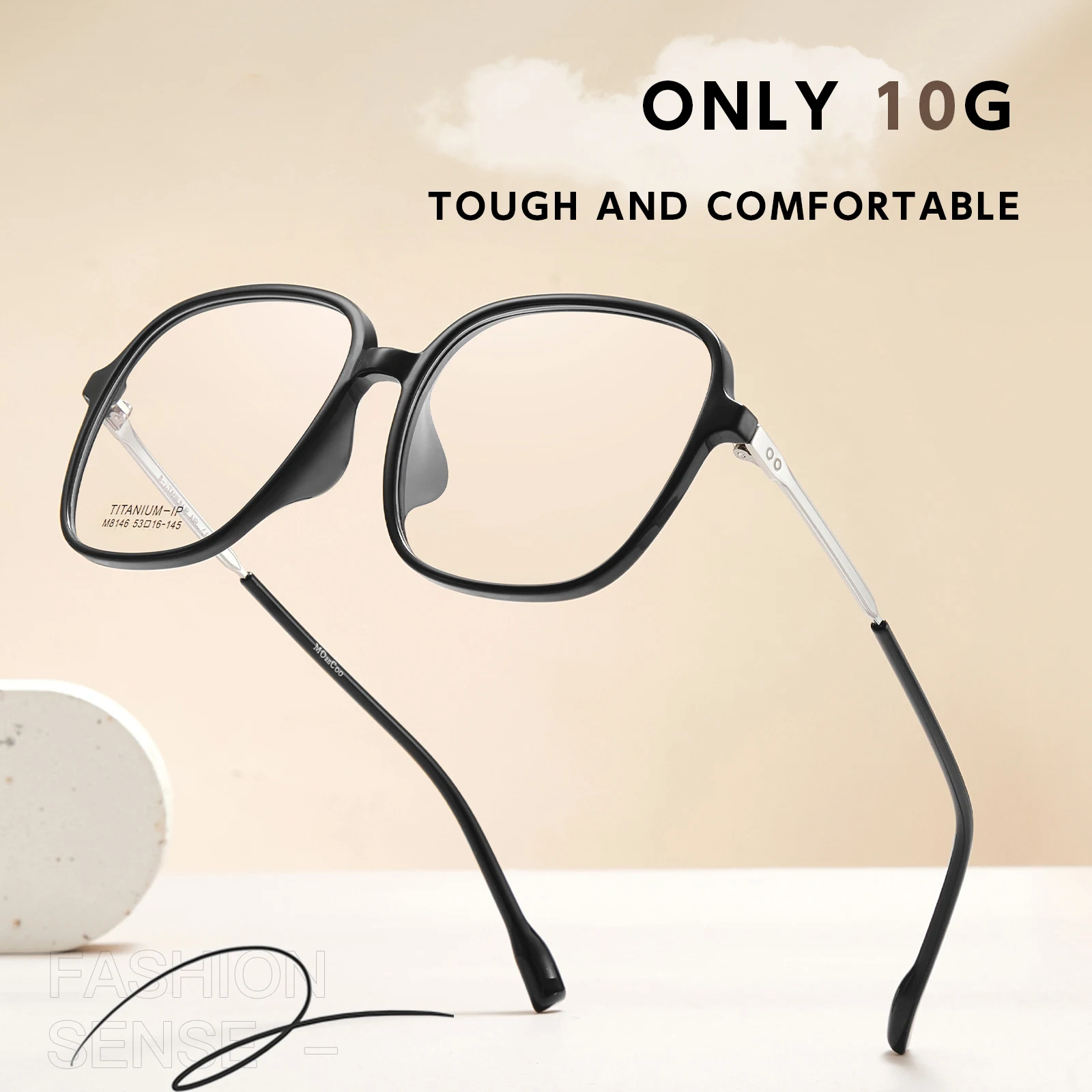 HONGMEI Geometric Pure Titanium Optical Prescription Eyeglasses Frames Optical Prescription Eyeglasses Frames For Men and Women