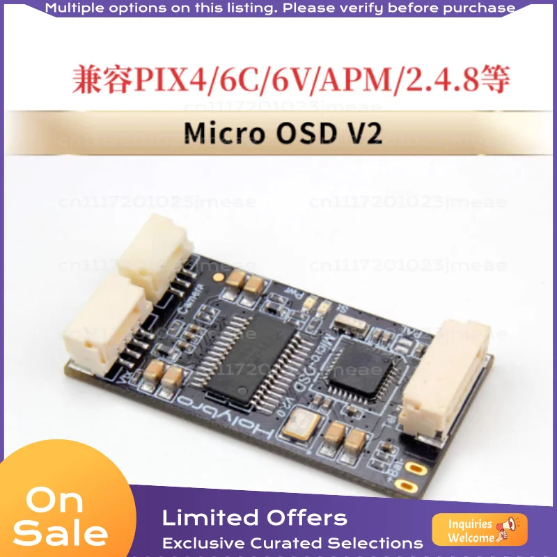 Micro OSD V2 Mavlink Data Display Module for PIX PX4 APM 6X 6C V6 Flight Controller FPV Drone Telemetry