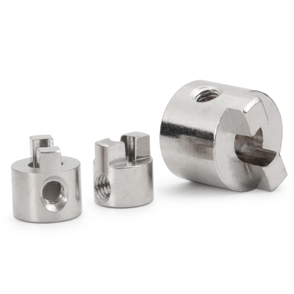 YEAH RUN 5Pcs 3/4/5mm 스테인레스 스틸 드라이브 도그 샤프트 크러치 커넥터 RC 전기 보트 모델 액세서리 용 패들 포크