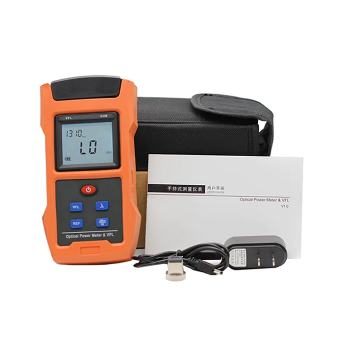 جهاز قياس متعدد بصري محمول مدمج بقدرة 1 ميجاوات لتحديد المواقع البصرية مع وظيفة اختبار تسلسل كابل RJ45