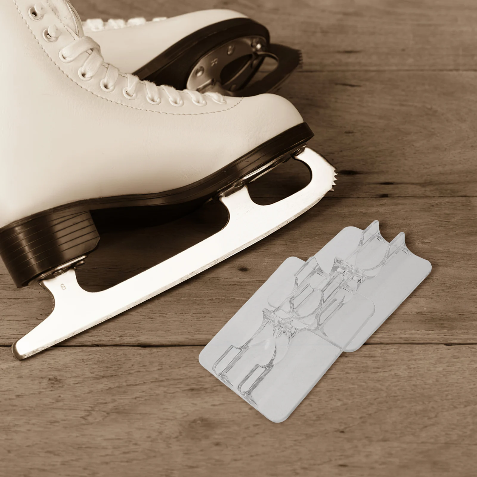 

2 Pcs Ice Skate Display Stand Skates Holders Shoe Rack Roller Skating Accessories Base for Plastic