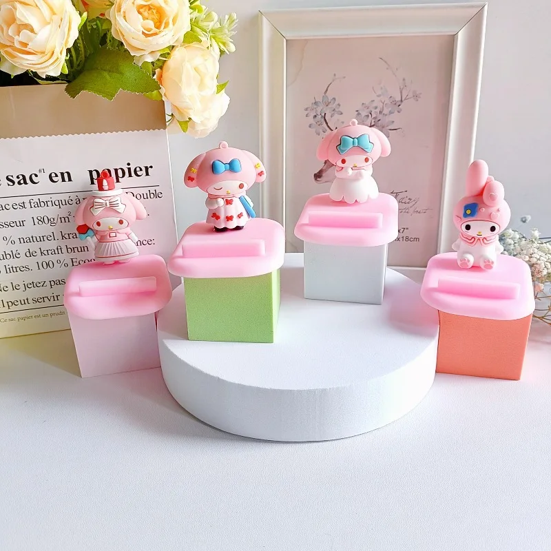 

New Sanrio My Melody Mobile Phone Holder Cartoon Anime Doll Model Cell Phone Holder Kawaii Desktop Home Decoration Ornament Gift