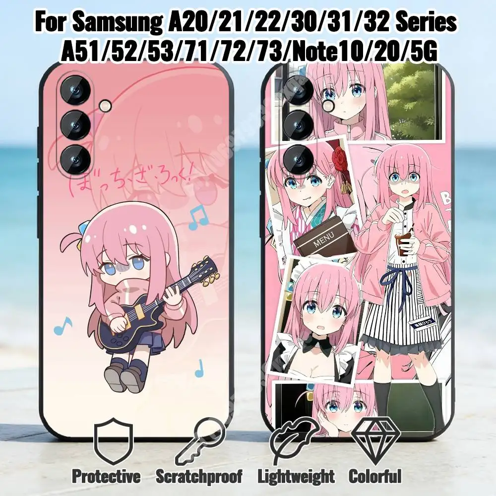 Bocchi Band G-Goto Hitori-S Phone Case for Samsung Galaxy A73 72 71 70 A32 31 30 S 5G 4G A13 A12 TPU Cover