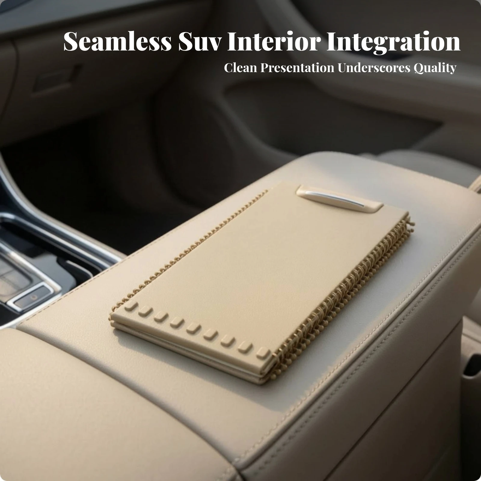 Center Console Armrest Lid Cover Reinforced Center Armrest Box Lid Cover Auto Part Textured Comfortable for Car Owners