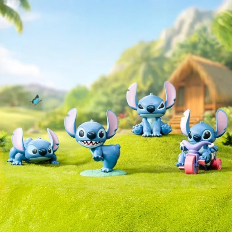 

52TOYS Модель Стич: Подвижная заводная игрушка для детей, коллекционная анимационная фигурка, подарок в слепой коробке, мультяшная кукла ручной работы