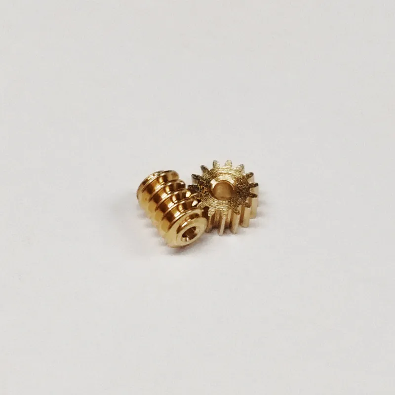 5sets Modulus 0.2 12t 15t Worm Gear Brass Mini 90 Degree Reducing Transmission Gear For Rc Diy Model Car Shaft Pinion Connector