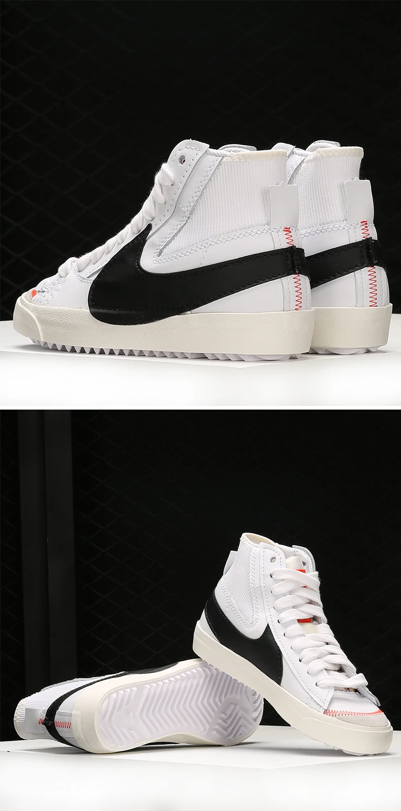 Nike Offizieller authentischer Blazer Unisex Bequeme und langlebige Freizeit-Sneaker DD3111-100 – Detail 4