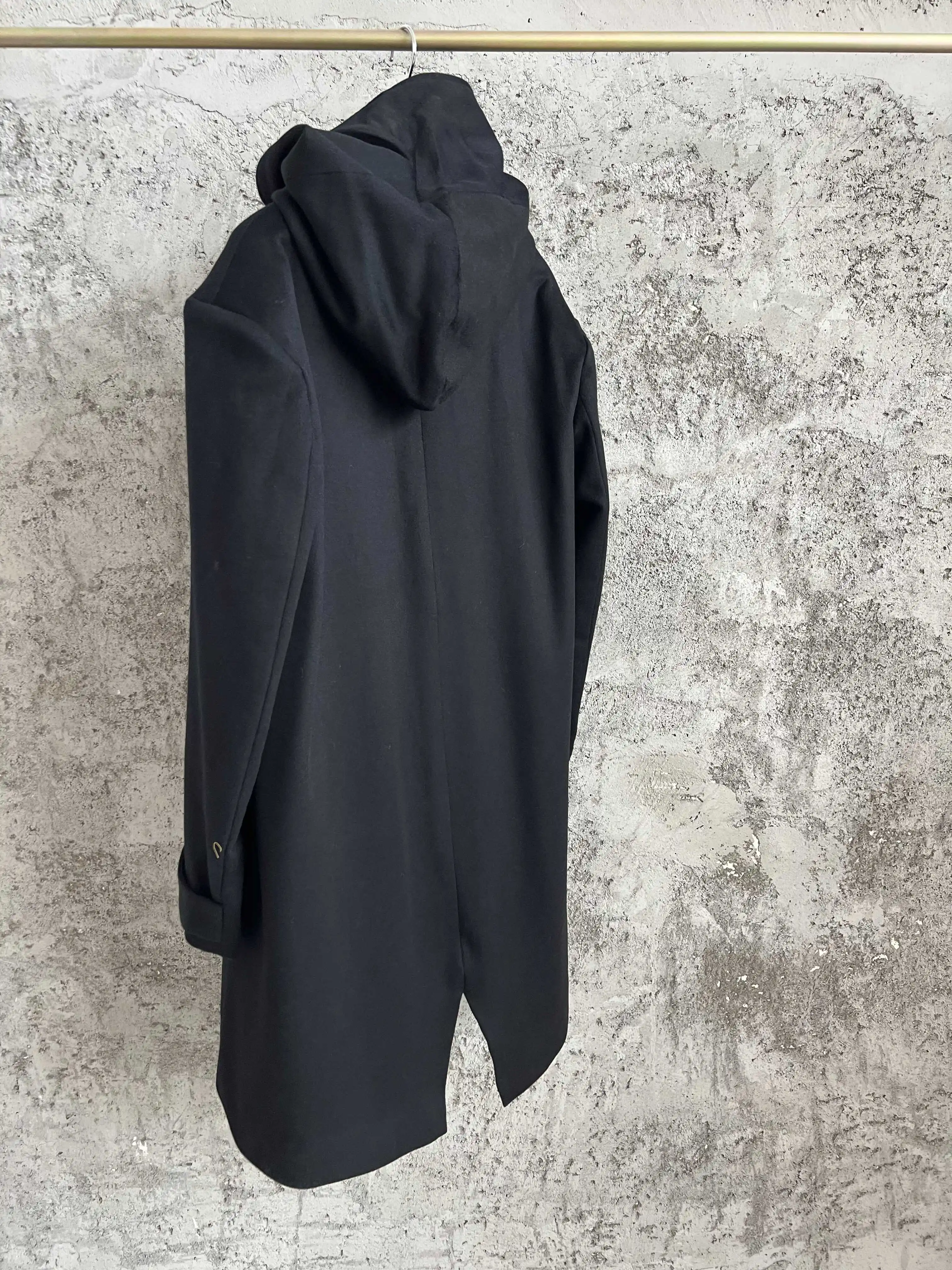 سترة بغطاء للرأس يابانية بلون سادة من TOP-YAMAMOTO، سترة فضفاضة للرجال بسحاب، سترة قصيرة بسيطة وغير رسمية #4